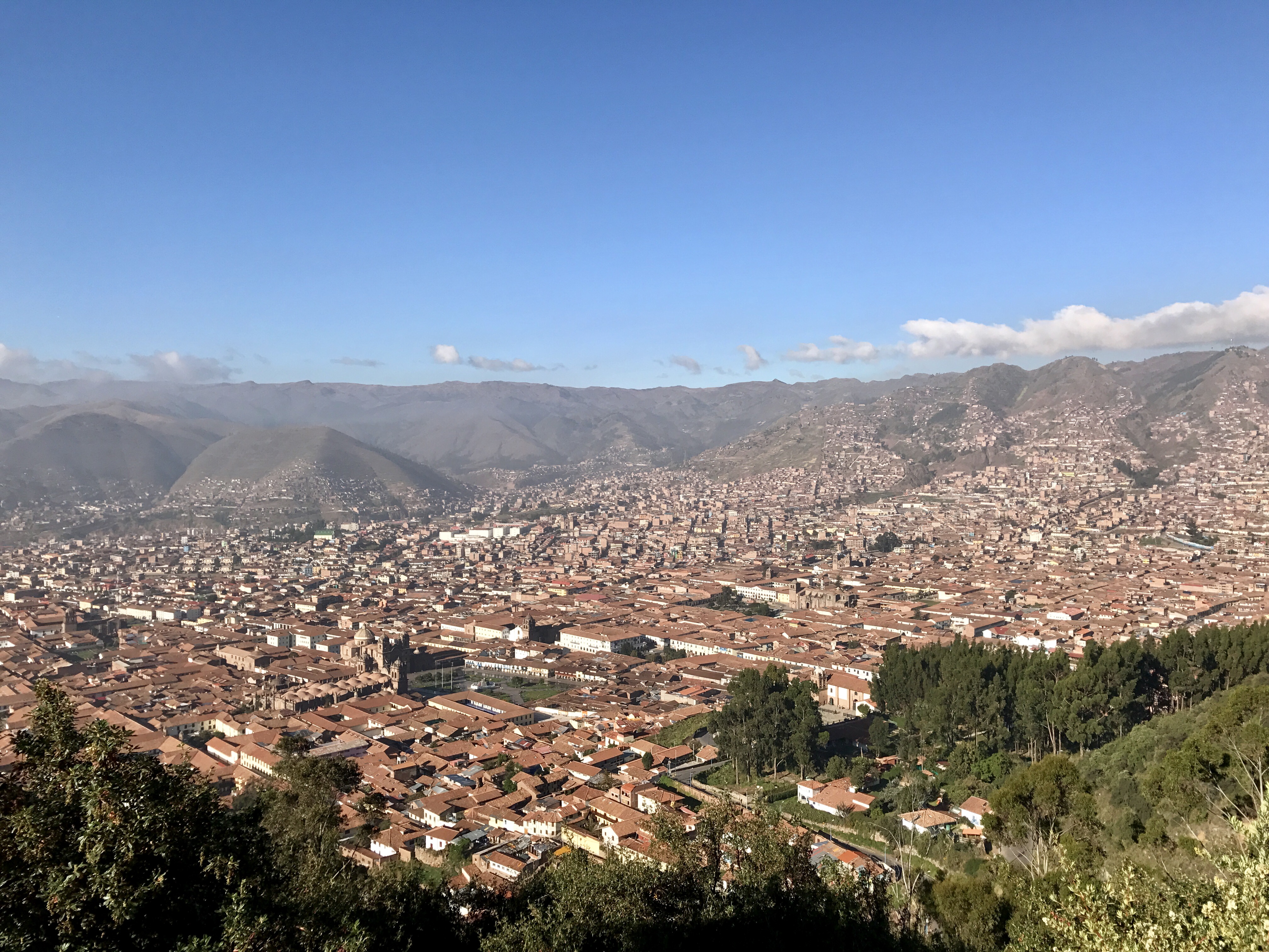 Mountain Top View of Cuzco, Peru